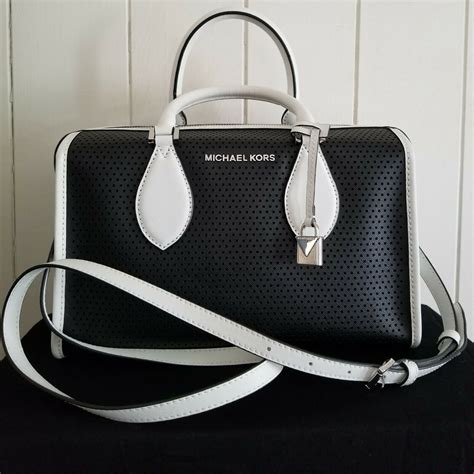 black and white michael kors purse ebay|More.